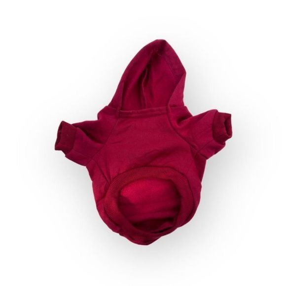 NWOT unbranded red Pet sweatshirt for small dogs and cats red - Picture 2 of 3